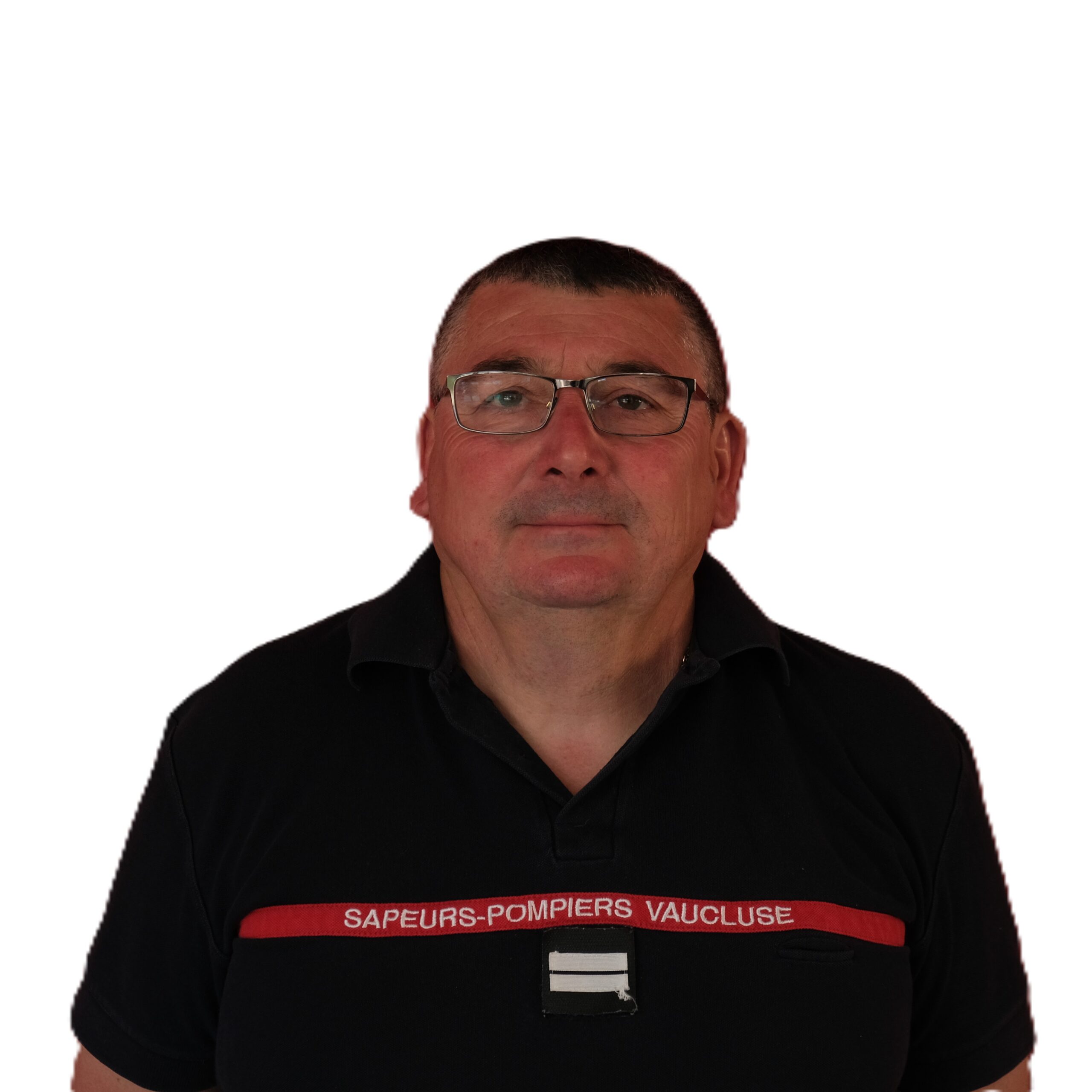 Portrait d'un sapeur-pompier de Cadenet en tenue
