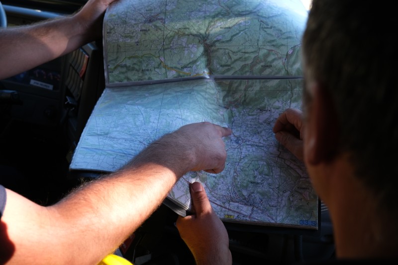 Plan d'accès à la caserne de Cadenet