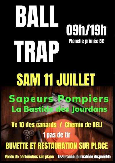 Bal trap des pompiers de la Bastide des Jourdans