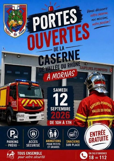 Portes ouvertes caserne Vallée du Rhône à Mornas