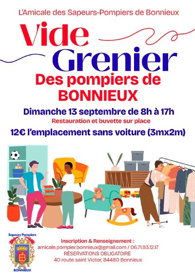 Vide grenier des pompiers de Bonnieux