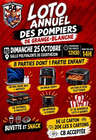 Loto des pompiers de Grange-Blanche